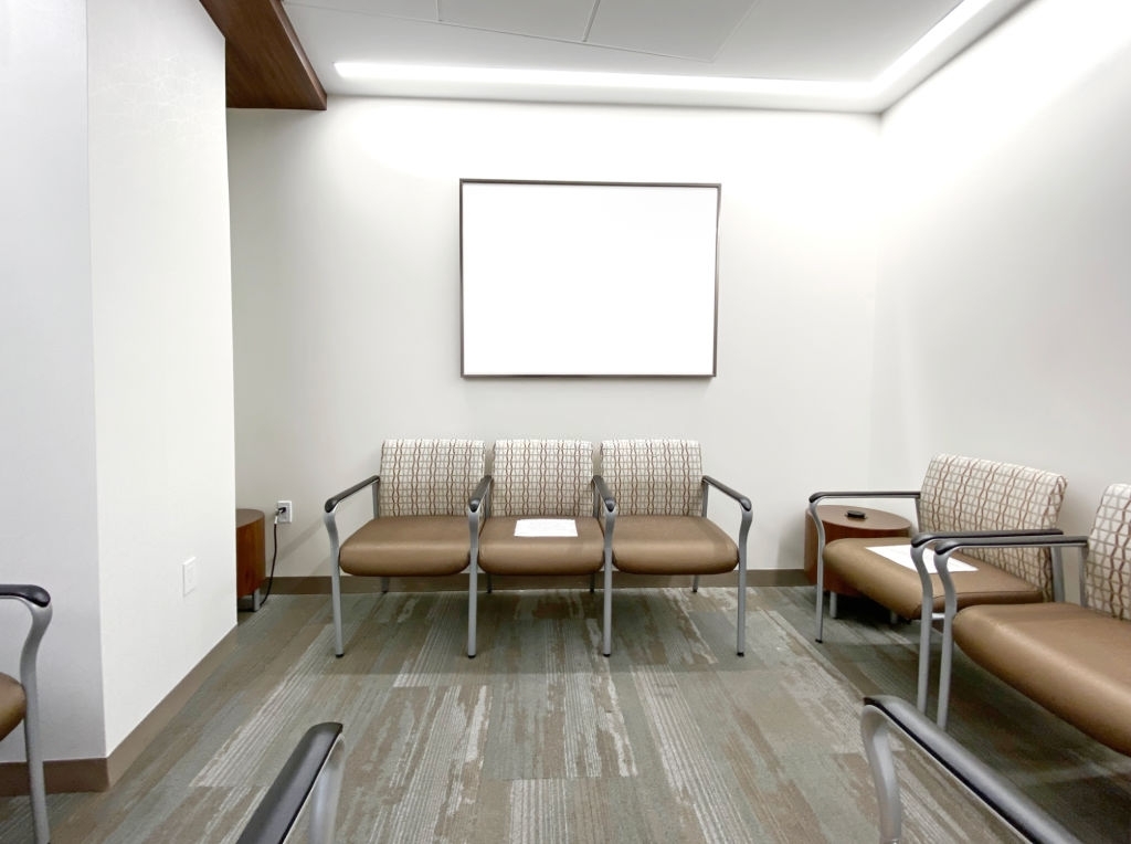 Waiting room at doctor's office
