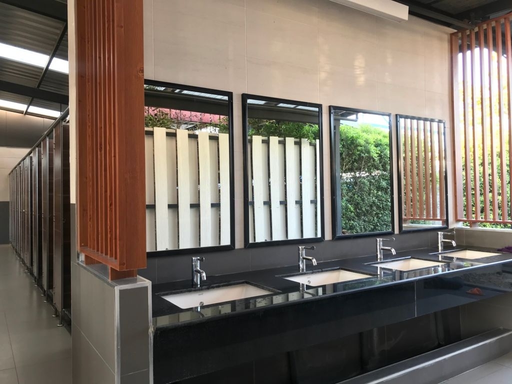 Cleaning restroom